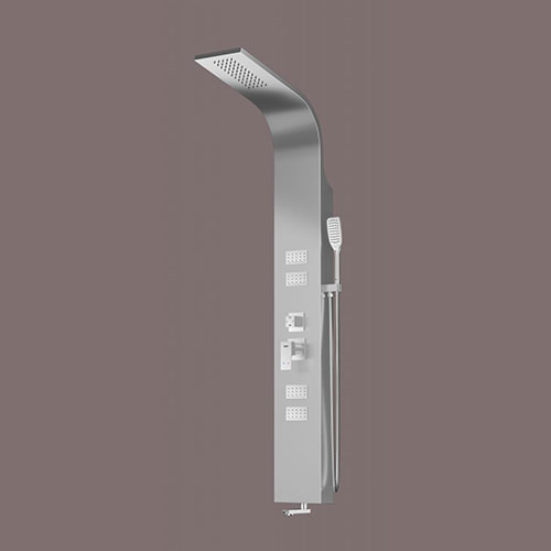 پنل دوش فریز شاور مدل R440 استیل خشدار (مات)