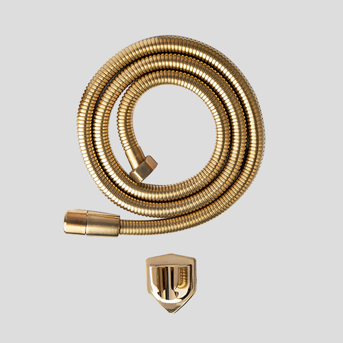 شلنگ توالت مدل آلمانی رنگ  طلایی مات
